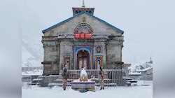 केदारनाथ में सीजन की पहली जबरदस्त बर्फबारी, मौसम ने बदली करवट 