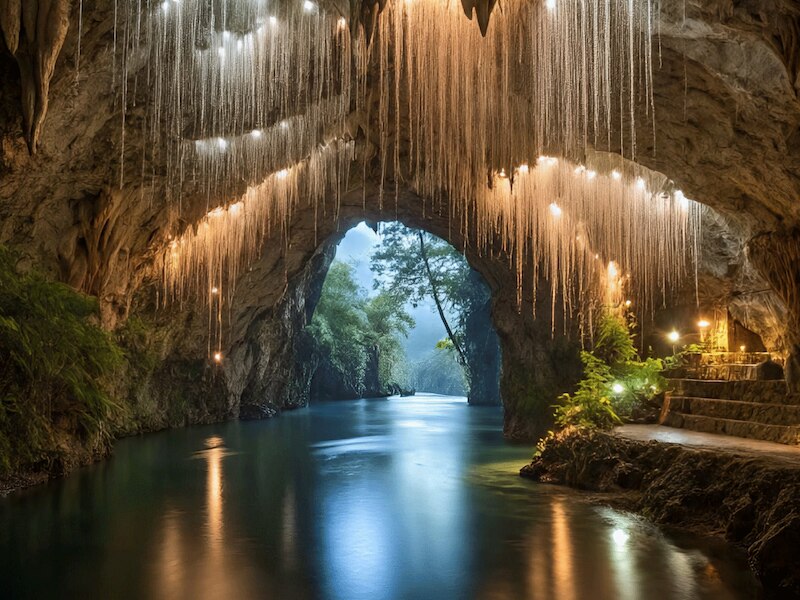 वेटोमो ग्लोवॉर्म गुफाएं, न्यूजीलैंड