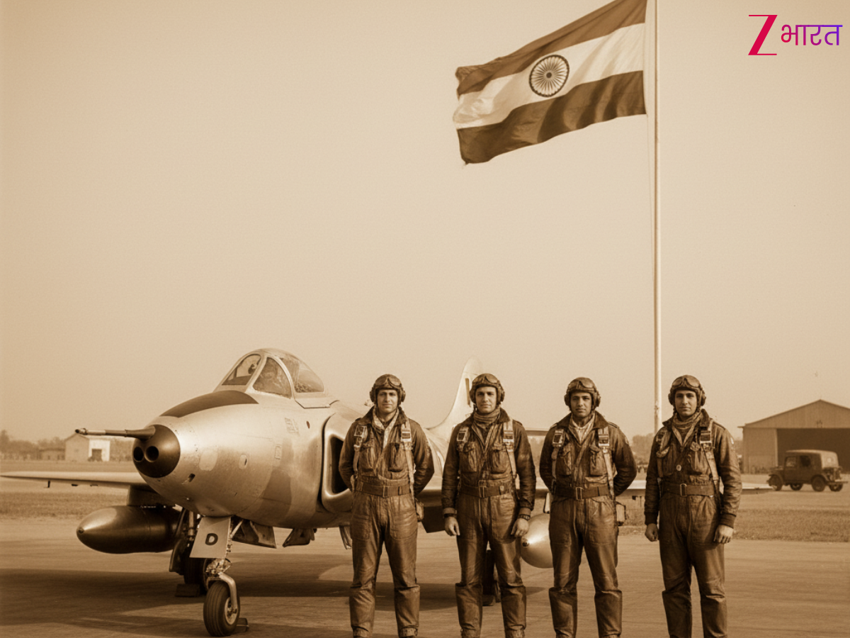 77 साल पहले भारत में उतरा था एशिया का पहला फाइटर जेट, इंडियन एयरफोर्स के 'बेंट नेल्स' बने पहले पायलट