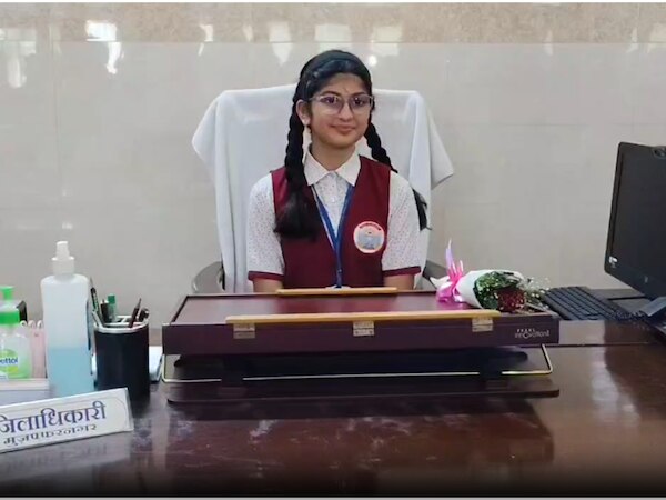 Muzaffarnagar News:मुजफ्फरनगर में छात्रा बनी एक दिन की जिलाधिकारी, किया करप्शन पर वार