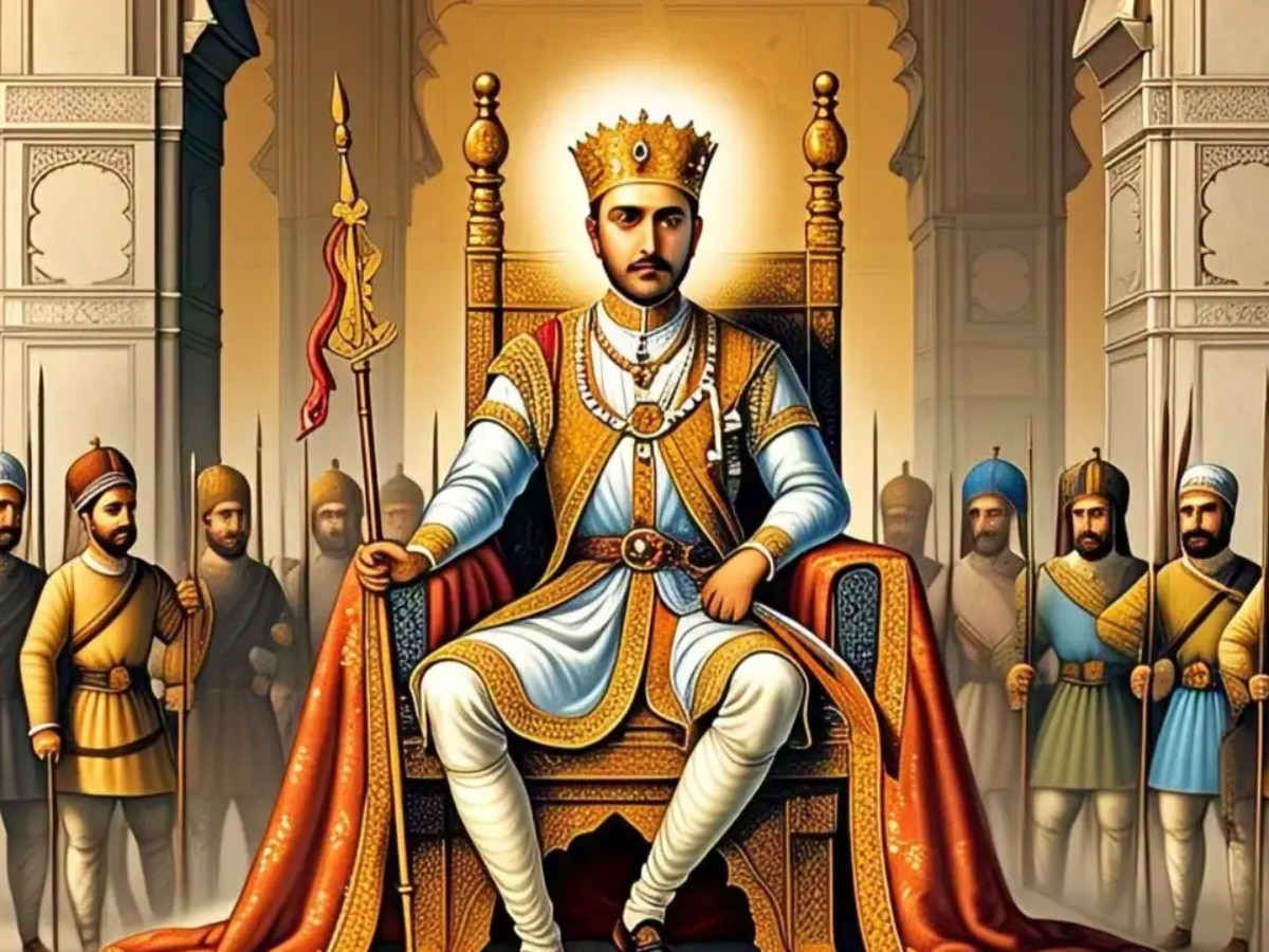 Mughal Emperor Jalaluddin Muhammad Akbar Hindu king Rana Prasad palace ...