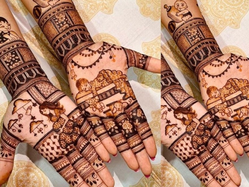 अहोई अष्टमी मेहंदी डिजाइन-4