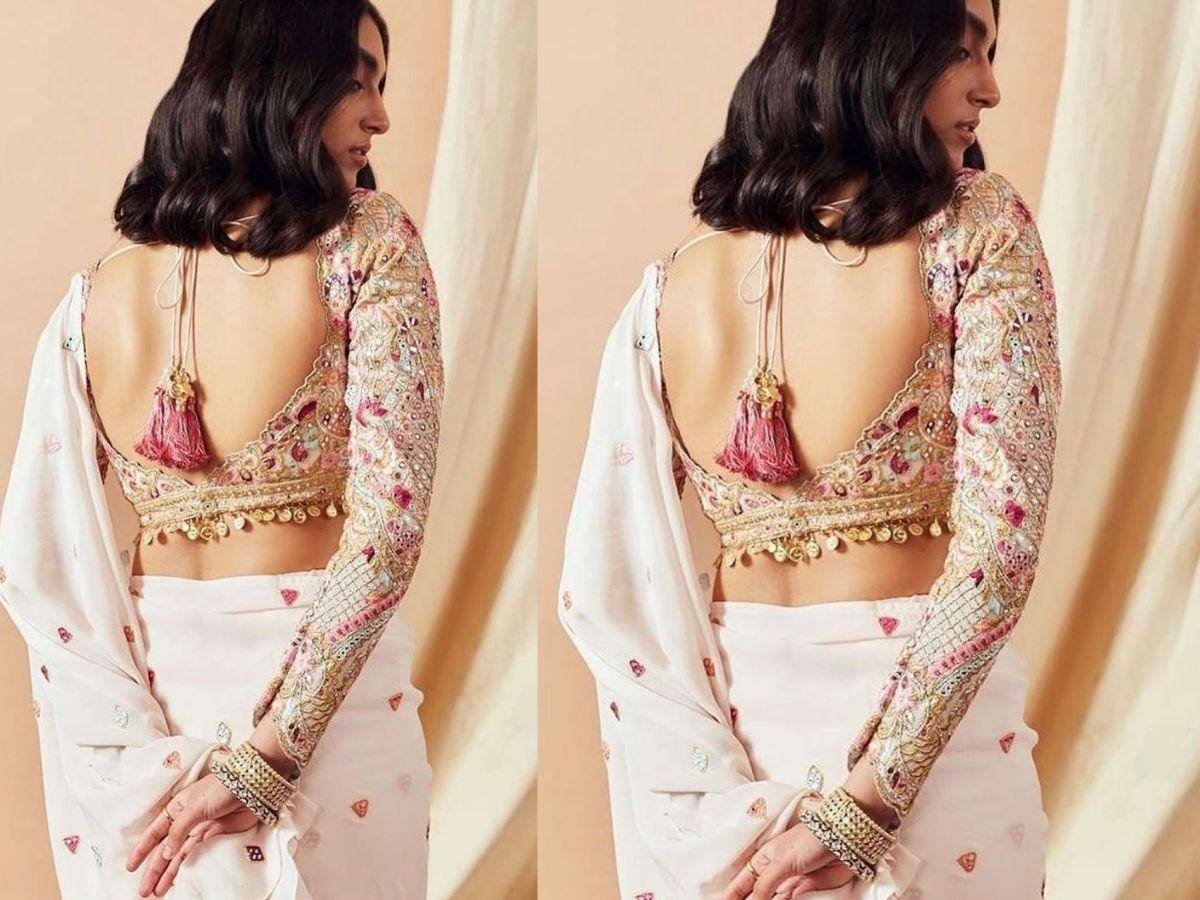 बैक ब्लाउज डिजाइन-2