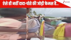 ऐसे ही फेमस नहीं है दादा-पोते की जोड़ी...बुजुर्ग चचा ने पोते को कंधे पर बिठाया, तो बच्चे ने क्या किया देख हंसी छूट जाएगी