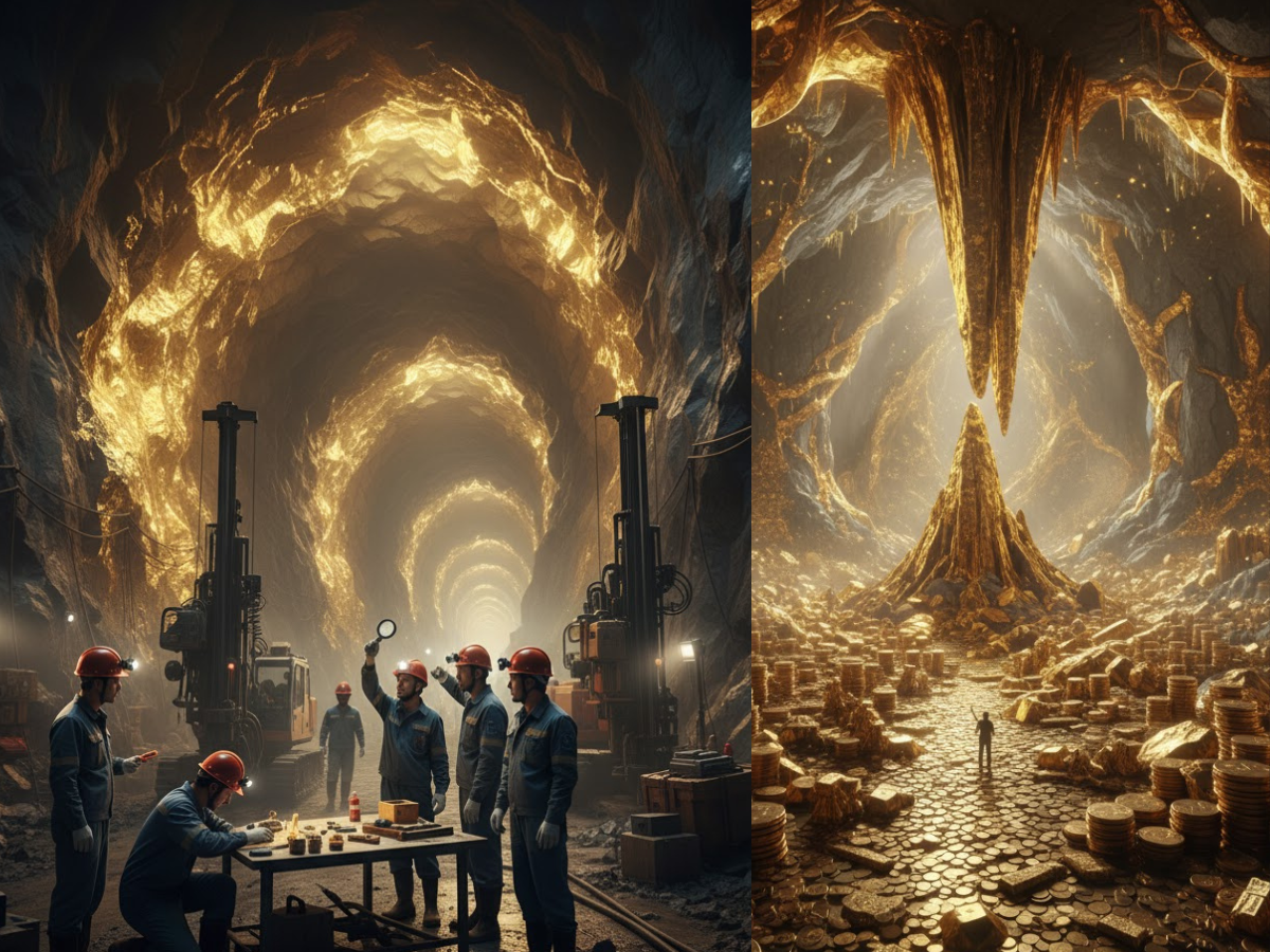 धरती के नीचे मिला हजारों टन सोना! आंखों से साफ-साफ देता है दिखाई, चमक उठी अंधेरी सुरंग; वैज्ञानिक भी हैरान