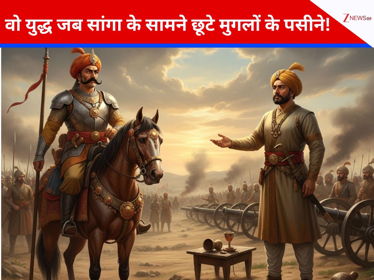 इतिहास का वो निर्णायक युद्ध, जब डर से थर्रा रहा था बाबर! महाराणा सांगा की ताकत से डरकर रातोंरात क्यों बदल दी थी अपनी रणनीति? इतिहास का वो निर्णायक युद्ध, जब डर से थर्रा रहा था बाबर! महाराणा सांगा की ताकत से डरकर रातोंरात क्यों बदल दी थी अपनी रणनीति?