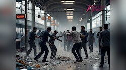 वंदे भारत के कर्मचारी आपस में भिड़े,दिल्ली का रेलवे स्टेशन बना अखाड़ा,मारपीट-तोड़फोड़