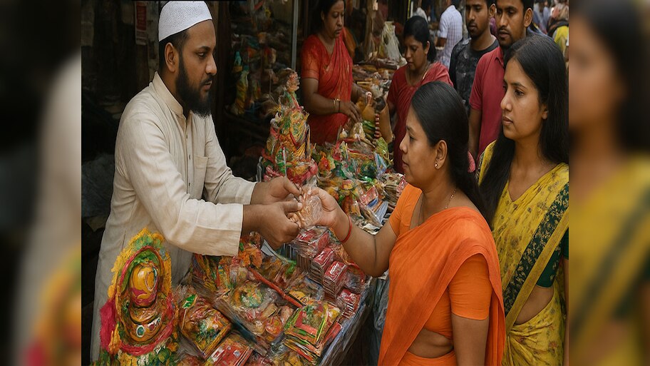 रांची में मुस्लिम दुकानदारों से लोगों ने छठ की जमकर खरीदारी, हिंदू संगठनों को करारा तमाचा