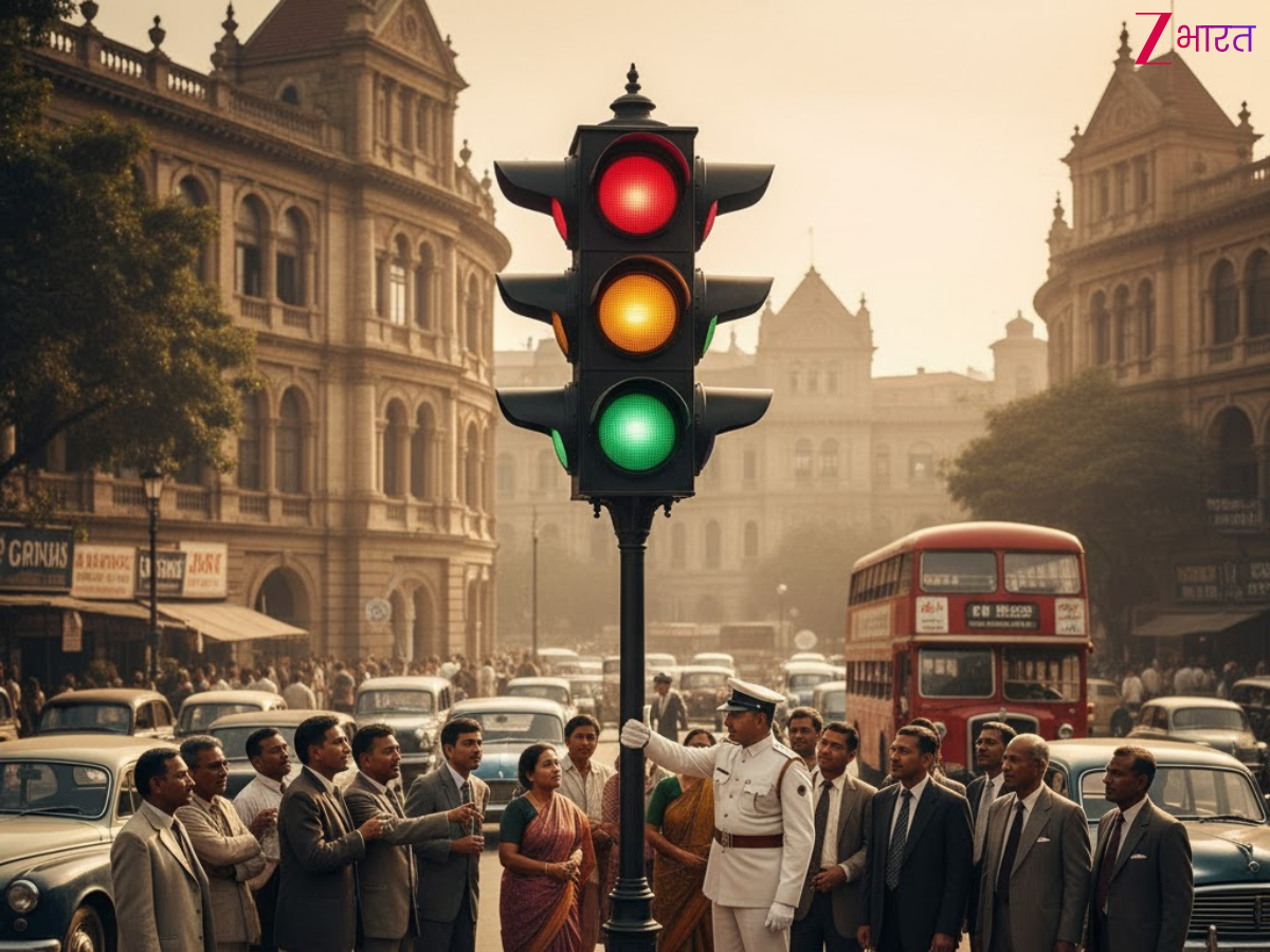 भारत का पहला ट्रैफिक सिग्नल कहां लगाया गया था? ट्रैफिक जाम से छुटकारे के लिए हॉर्निमन सर्कल पर हुआ ये काम