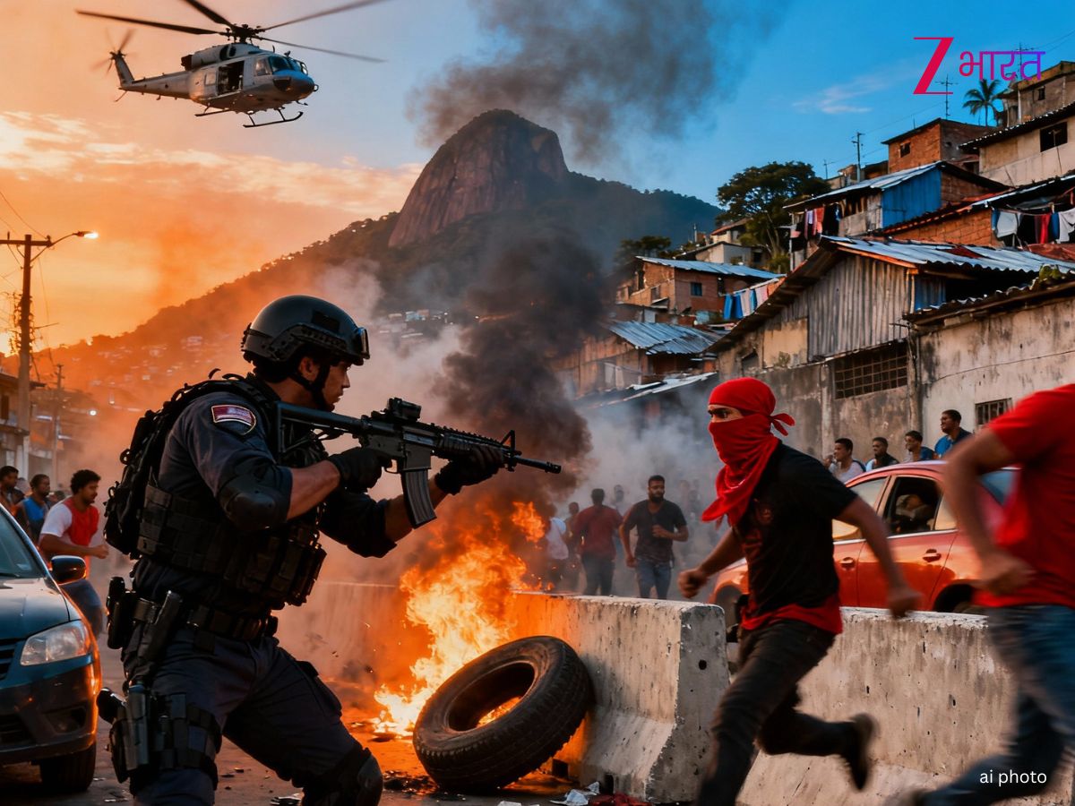 brazil rio red command drug gang war turns city into battlefield as ...