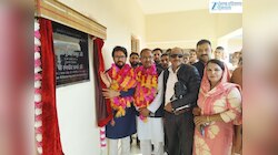 अनुराग ठाकुर ने स्वाहन में सामुदायिक भवन का उद्घाटन किया कांग्रेस सरकार पर बोला हमला