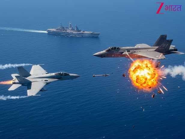 f18 super hornet vs f35b training mission hms prince of wales operation