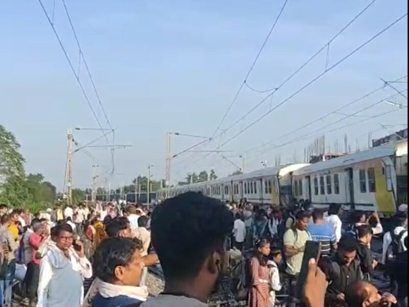 बिलासपुर में मालगाड़ी के ऊपर चढ़ा पैसेंजर ट्रेन