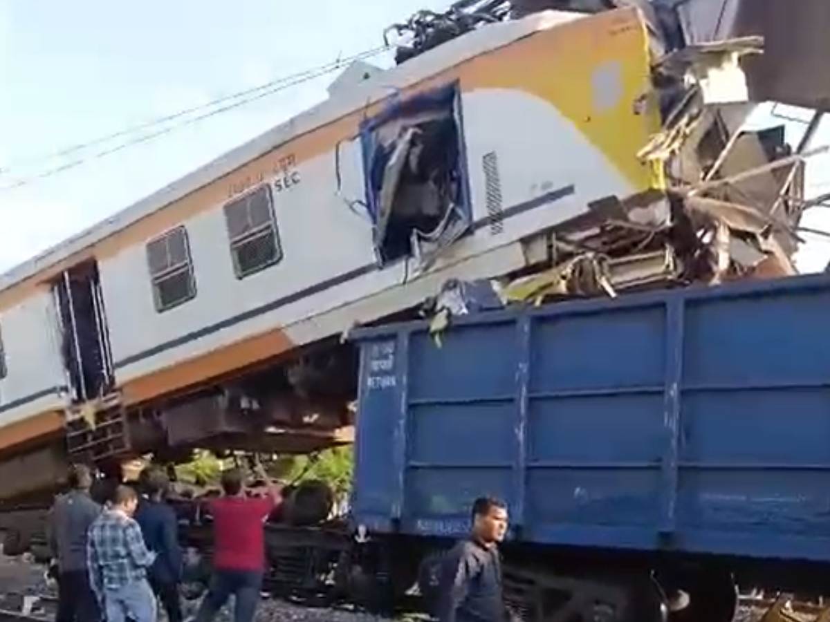 बिलासपुर ट्रेन हादसे की तस्वीर