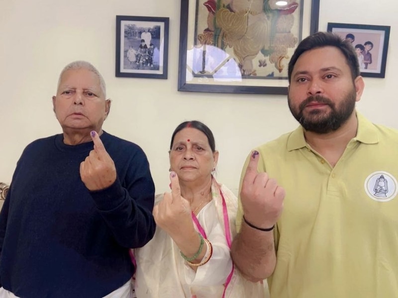 लालू प्रसाद यादव ने किया मतदान