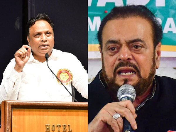 बीजेपी नेता आशीष सेलार (दाएं) और अबू आजमी (बाएं)- फाइल फोटो