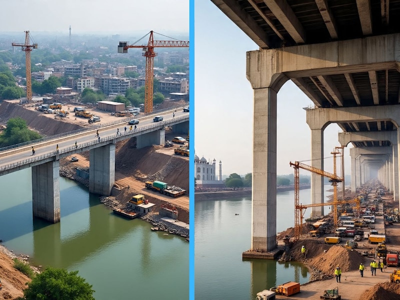 परियोजना में यमुना पर बना 45 करोड़ का पुल