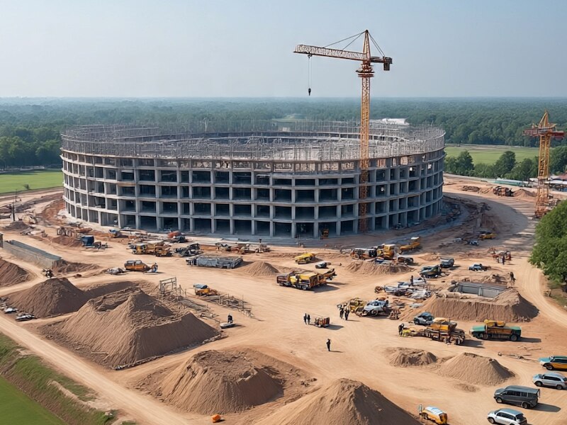 CPWD building an international cricket stadium on 50 acres of land in ...