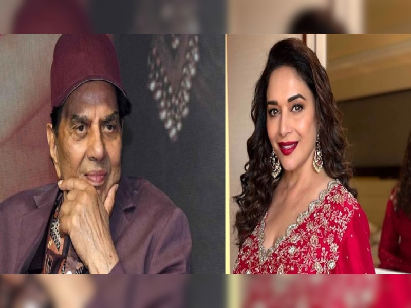 माधुरी दीक्षित की खूबसूरती की धर्मेंद्र ने की तारीफ 