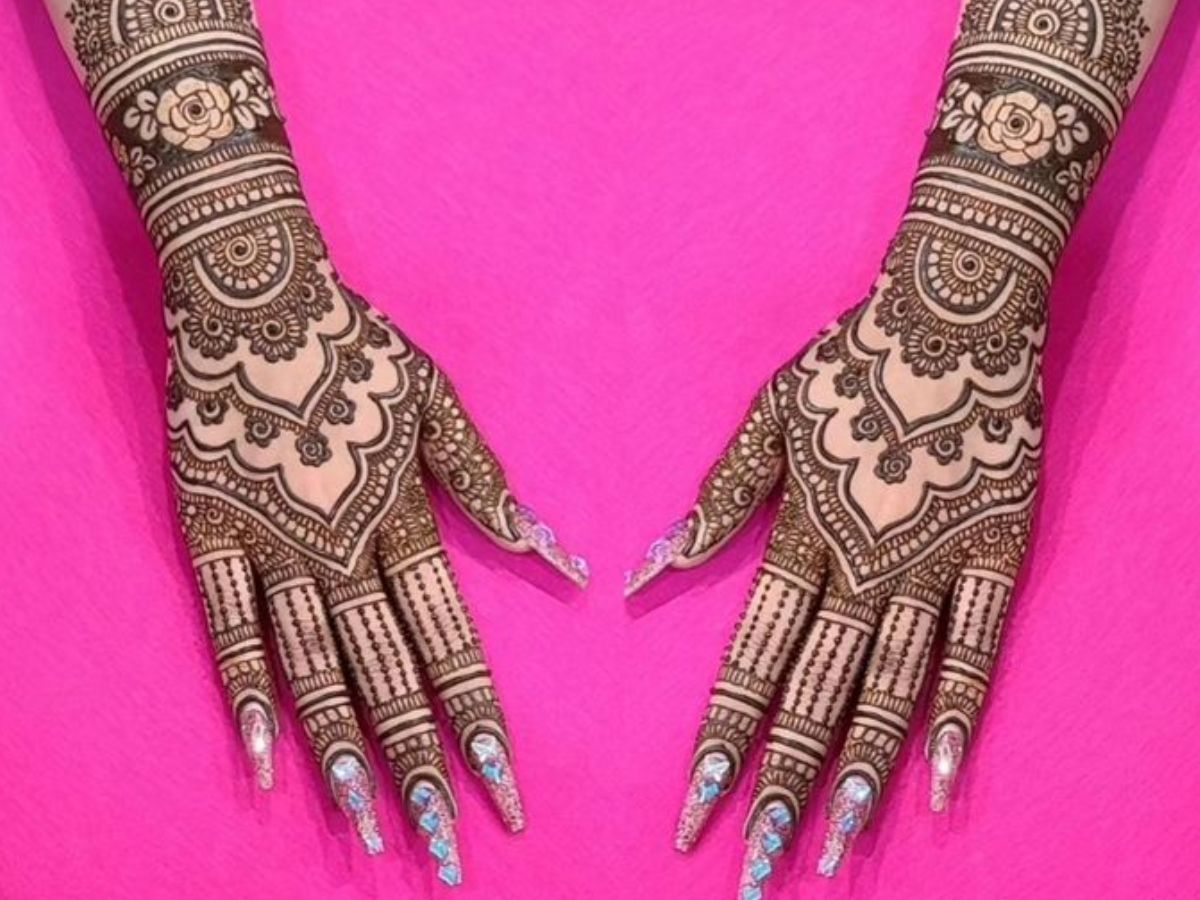 झूमर मेहंदी डिजाइन-5