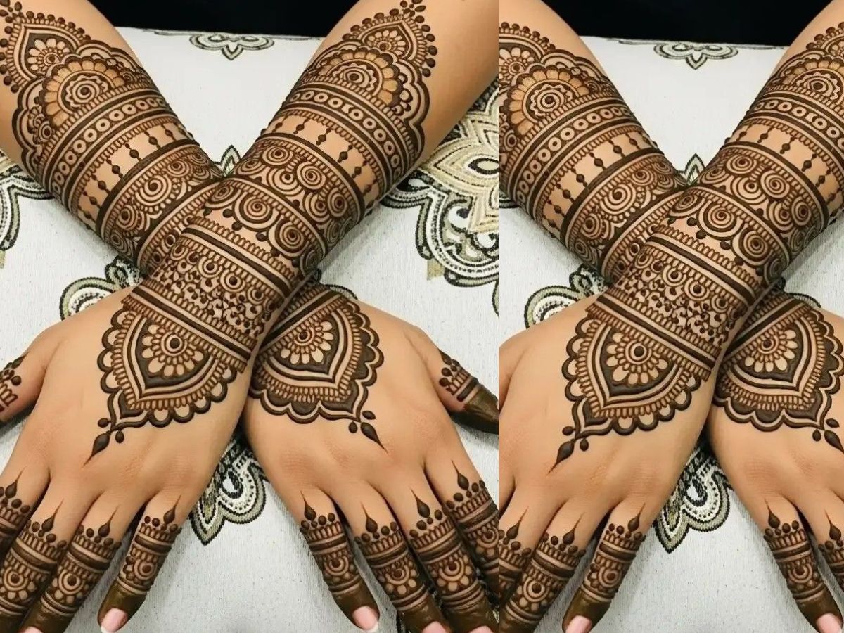 झूमर मेहंदी डिजाइन-4