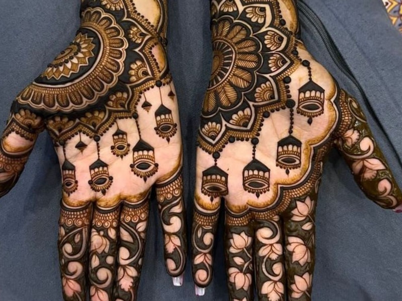 झूमर मेहंदी डिजाइन-1