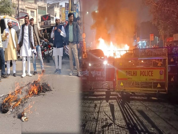 दिल्ली हमले के बाद अतंकवाद के खिलाफ मुसलमानों का प्रदर्शन, मुजफ्फरनगर में फूंके गए पुतले