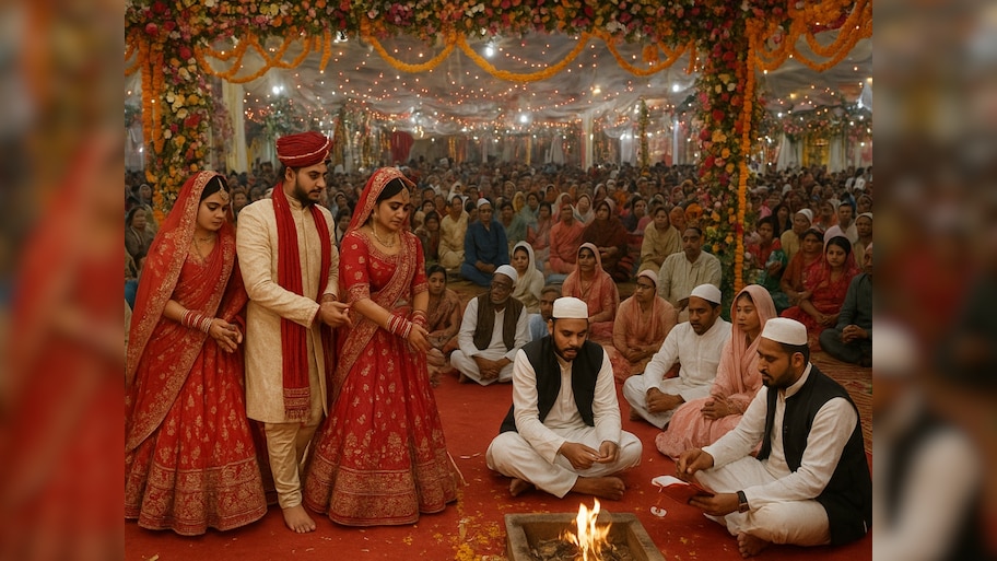 रायबरेली में नफरत पर भारी पड़ी मोहब्बत; एक ही मंच पर हुआ हिंदू शादी-मुस्लिम निकाह