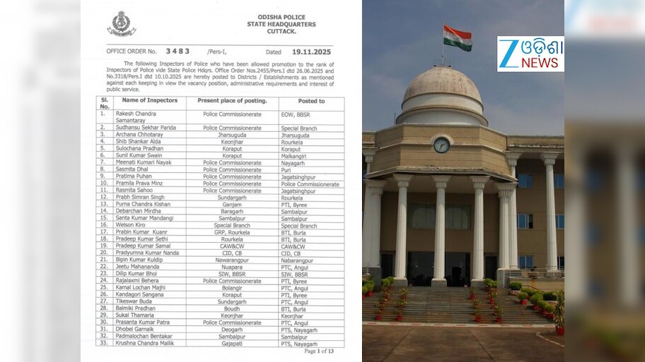 ପଦୋନ୍ନତୀ ପାଇଥିବା ୪୭୫ ପୋଲିସ ଇନ୍ସପେକ୍ଟରଙ୍କୁ ନିଯୁକ୍ତି