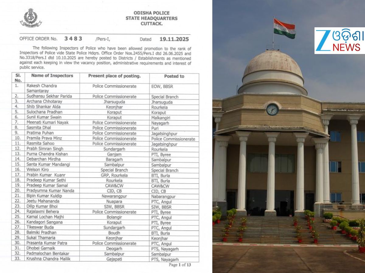 ପଦୋନ୍ନତୀ ପାଇଥିବା ୪୭୫ ପୋଲିସ ଇନ୍ସପେକ୍ଟରଙ୍କୁ ନିଯୁକ୍ତି ପଦୋନ୍ନତୀ ପାଇଥିବା ୪୭୫ ପୋଲିସ ଇନ୍ସପେକ୍ଟରଙ୍କୁ ନିଯୁକ୍ତି