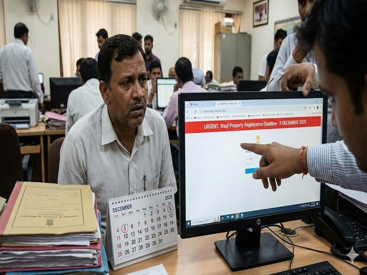 350 में सिर्फ 50 दर्ज! UMEED पोर्टल चल रहा है स्लो, वक्फ जायदाद अब भगवान भरोसे 350 में सिर्फ 50 दर्ज! UMEED पोर्टल चल रहा है स्लो, वक्फ जायदाद अब भगवान भरोसे