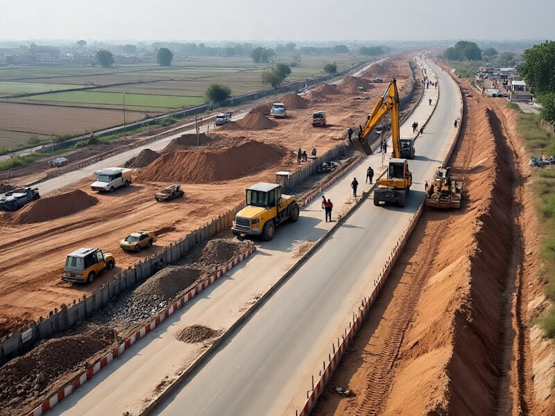 pwd Road Widening Bulandshahr-Chola road will connect Aligarh-Ghaziabad ...