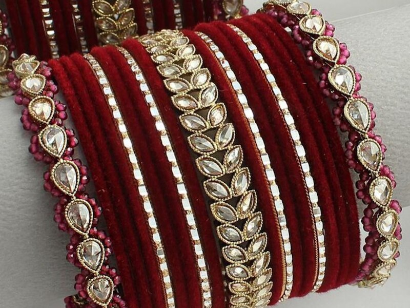 5 types of bangles designs are best to wear with red saree see photos ...