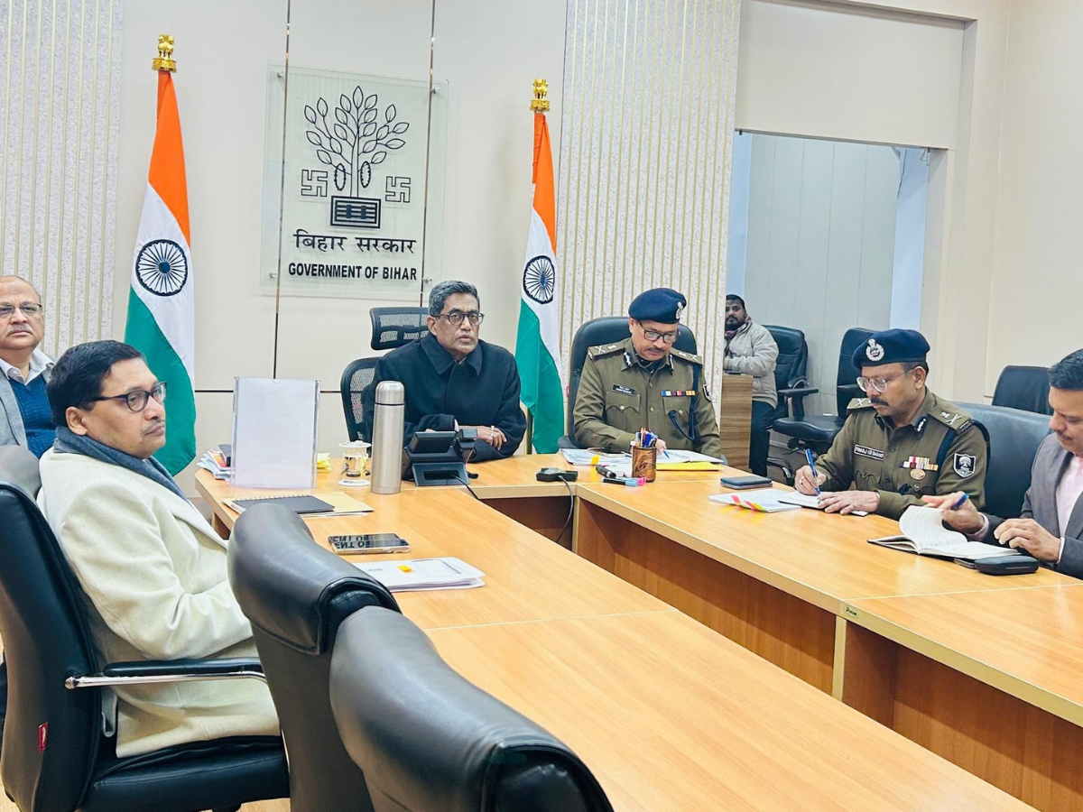 नए साल पर बिहार में कानून-व्यवस्था सख्ती से की जाएगी लागू, मुख्य सचिव ने की हाई-लेवल मीटिंग नए साल पर बिहार में कानून-व्यवस्था सख्ती से की जाएगी लागू, मुख्य सचिव ने की हाई-लेवल मीटिंग