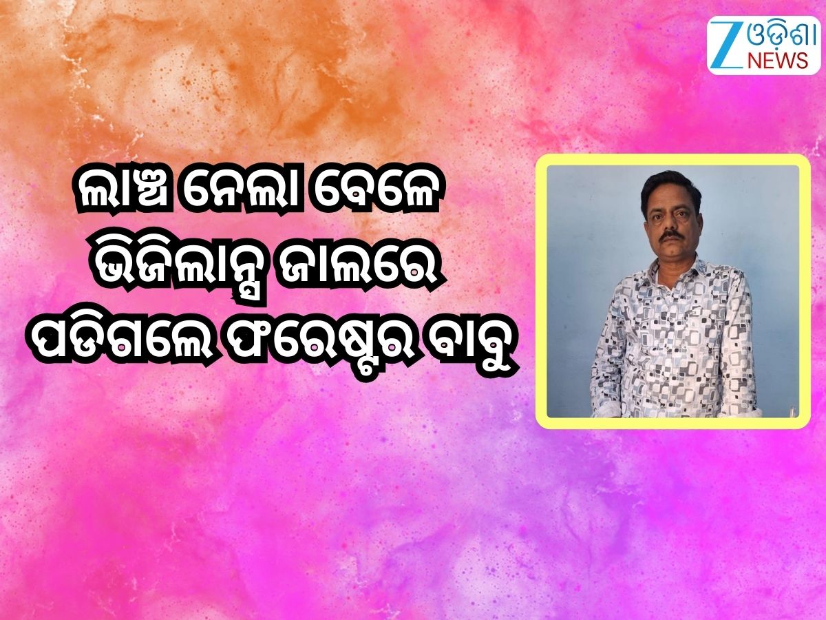Odisha Vigilance: ୧୦ ହଜାର ଟଙ୍କା ଲାଞ୍ଚ ନେଇ ଗିରଫ ହେଲେ ଫରେଷ୍ଟର ଅଶୋକ କୁମାର ନାଏକ Odisha Vigilance: ୧୦ ହଜାର ଟଙ୍କା ଲାଞ୍ଚ ନେଇ ଗିରଫ ହେଲେ ଫରେଷ୍ଟର ଅଶୋକ କୁମାର ନାଏକ