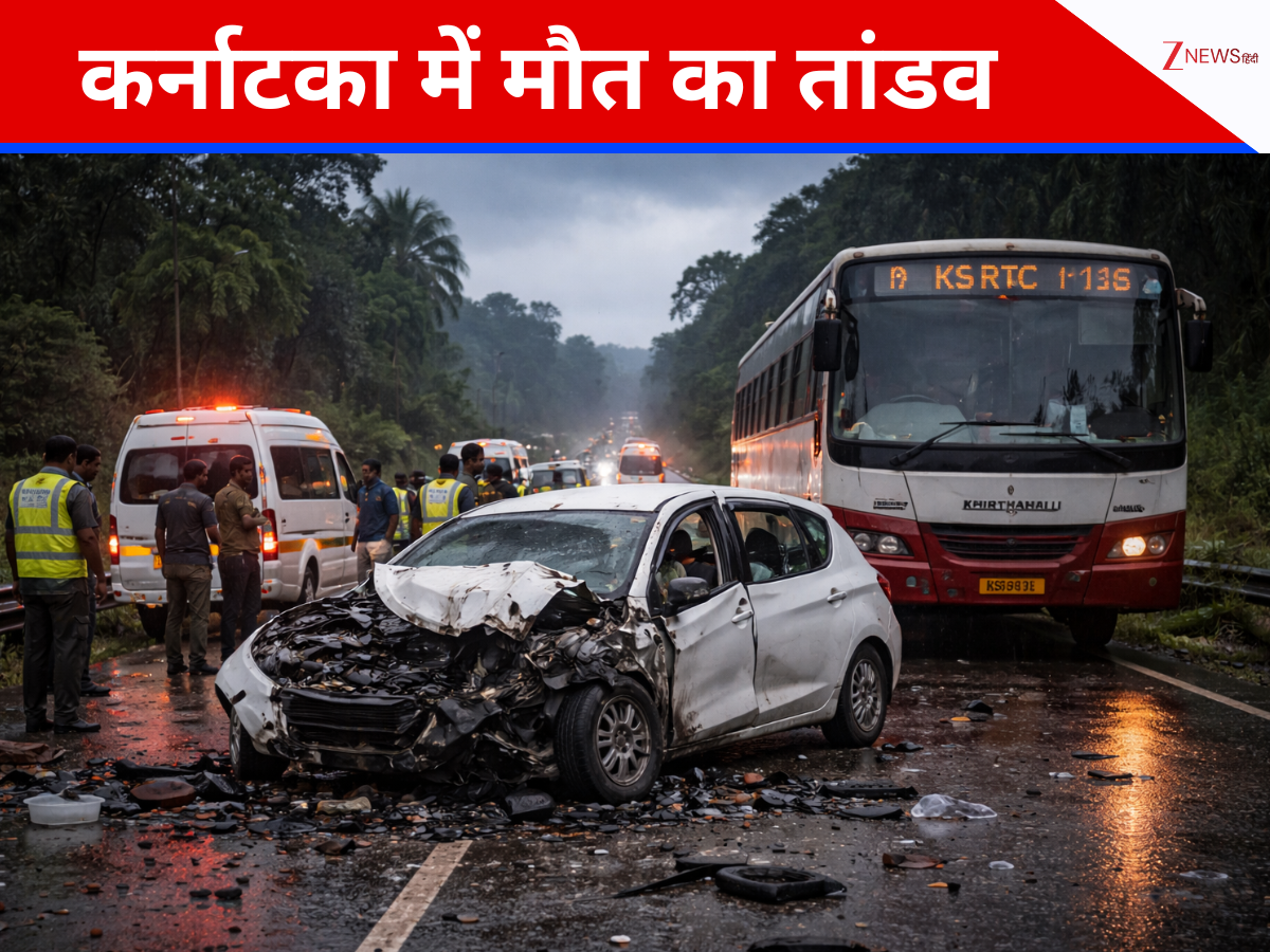 बस-कार की जोरदार टक्कर, दो मासूम बच्चों समेत तीन की मौत बस-कार की जोरदार टक्कर, दो मासूम बच्चों समेत तीन की मौत