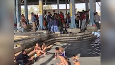 मकर संक्रांति के दिन सूर्यकुंड में उमड़ी भीड़ , 50 हजार लोगों ने लगाई डुबकी