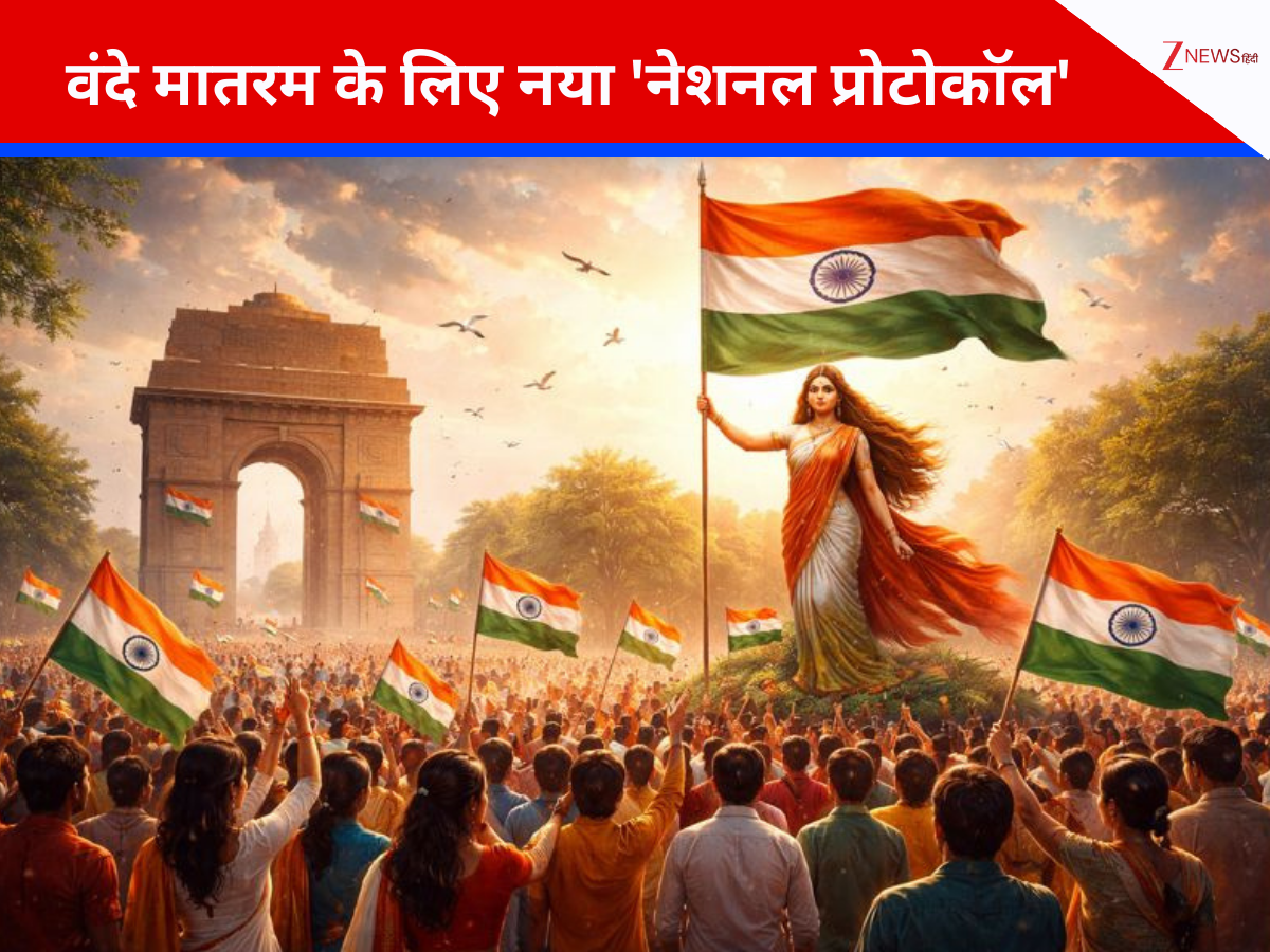 जन गण मन की तरह मिलेगा सम्मान! वंदे मातरम के लिए नया 'नेशनल प्रोटोकॉल', क्या खत्म होगा 1937 से चला आ रहा पुराना विवाद? जन गण मन की तरह मिलेगा सम्मान! वंदे मातरम के लिए नया 'नेशनल प्रोटोकॉल', क्या खत्म होगा 1937 से चला आ रहा पुराना विवाद?