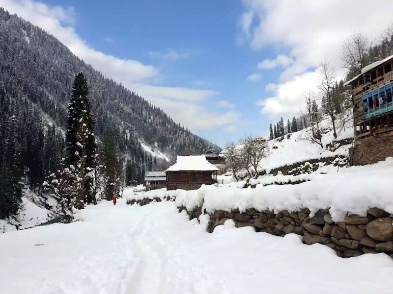 नृत्य, स्लेजिंग और बर्फ में खेलने दिखे पर्यटक