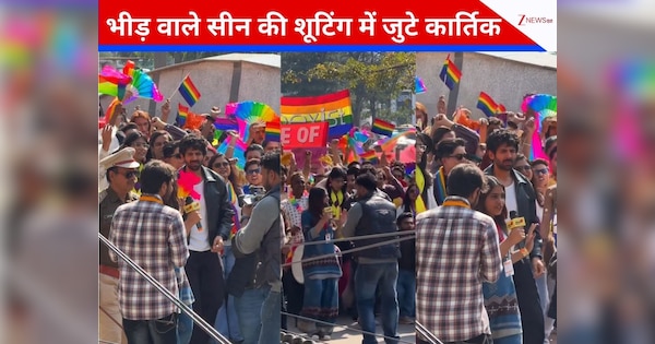 दिल्ली मेट्रो स्टेशन बना फिल्मी सेट, कार्तिक आर्यन को देखने कनॉट प्लेस में उमड़ी भीड़, ‘नागजिला’ की शूटिंग ने मचाया हंगामा, VIDEO