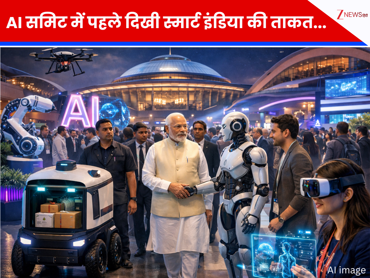 AI Impact Summit 2026 की धमाकेदार शुरुआत, पहले दिन दिखी स्मार्ट इंडिया की ताकत; रोबोट ने परोसी PM को चाय