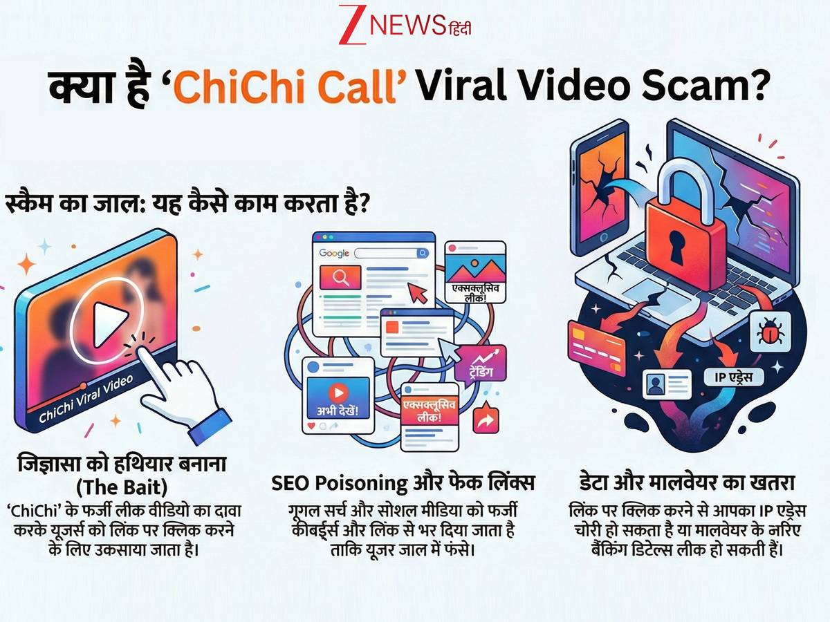 'ChiChi Call' Viral Video के चक्कर में मत फंसना! क्लिक करते ही खाली होगा बैंक अकाउंट; जानें इस 'Ghost File' स्कैम का सच