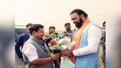 भाजपा राष्ट्रीय अध्यक्ष का भव्य स्वागत, सम्राट चौधरी ने फूलों की माला पहनाई