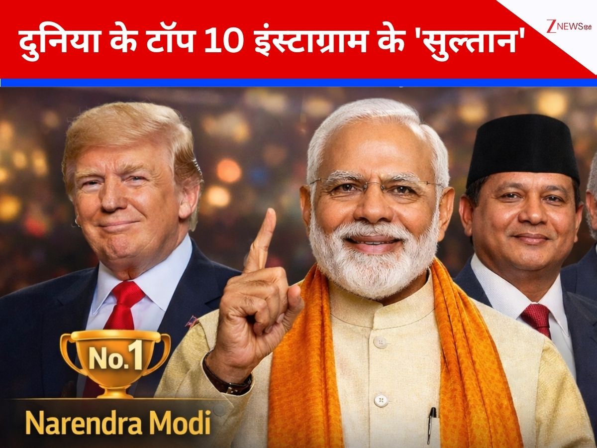 Modi Number 1 Graphics Top 10 most followed Instagram leaders accounts in world PM Modi number ...