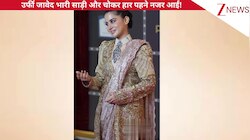 हेवी डिजाइनर साड़ी और गले में चोकर हार पहने Urfi Javed का देसी अंदाज, ट्रेडिशनल रॉयल आउटफिट देख दिल हार बैठे फैंस!