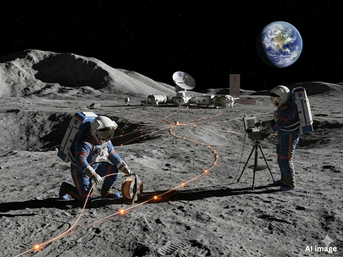 nasa scientists listen to moon using laser and fiber optic cables ...