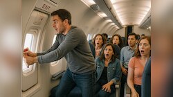फ्लाइट में बैठे शख्स की खुराफात, लैंडिंग से पहले खोलने लगा इमरजेंसी गेट 