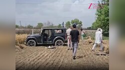 Rewari में खेत में मिली खून से सनी लावारिस थार, टूटे शीशों ने बढ़ाया रहस्य