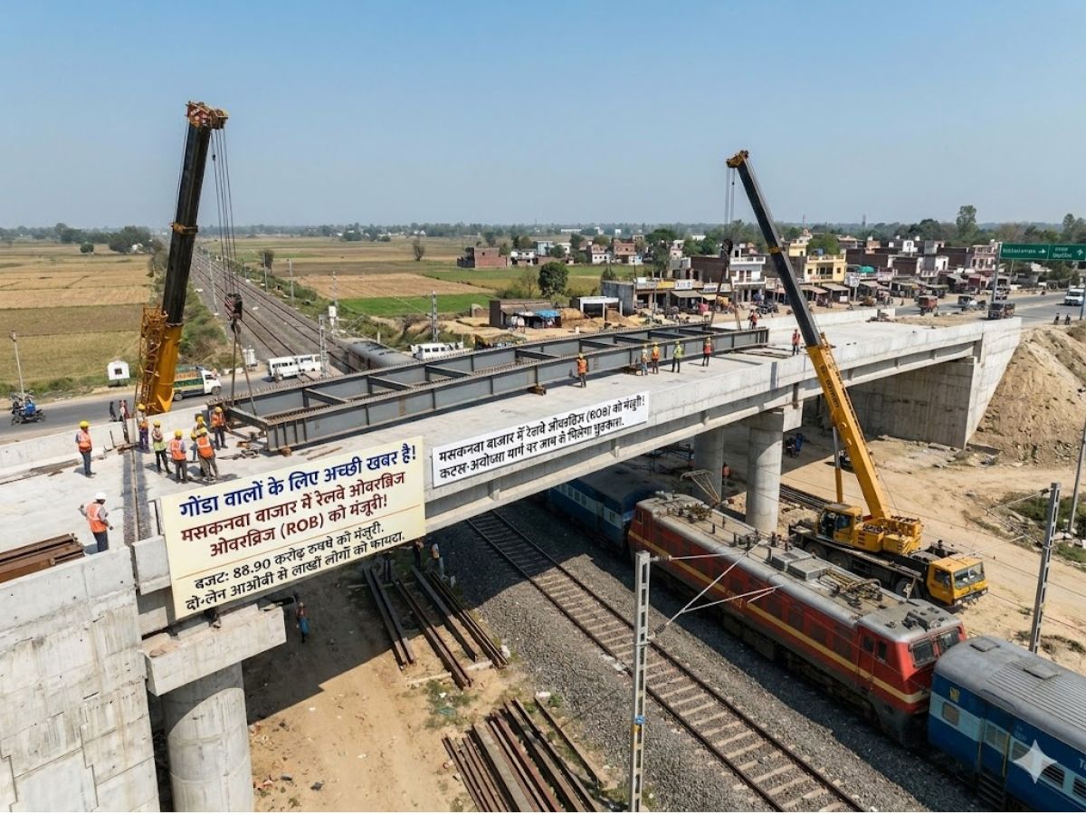 Two Lane Overbridge will be constructed at Maskanwa Railway crossing on ...