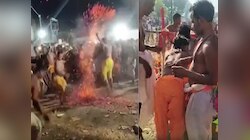 अंगारों पर चलते कदम, कीलों पर टिका शरीर, इस गांव के लोग देते हैं ऐसी कठिन परीक्षा?